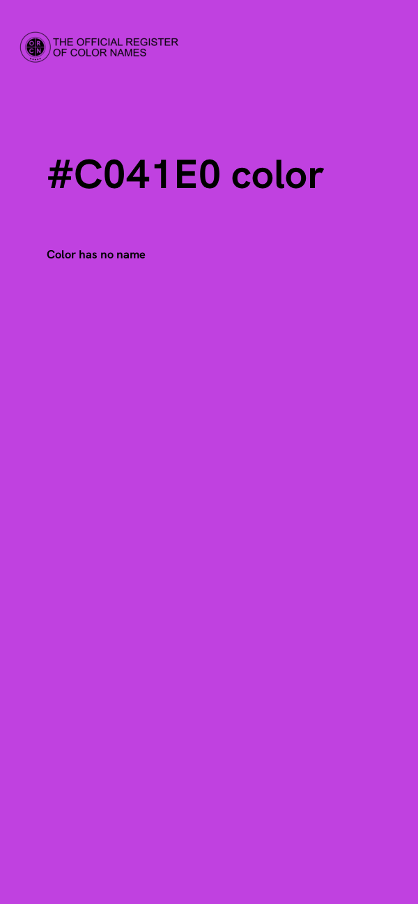 #C041E0 color image