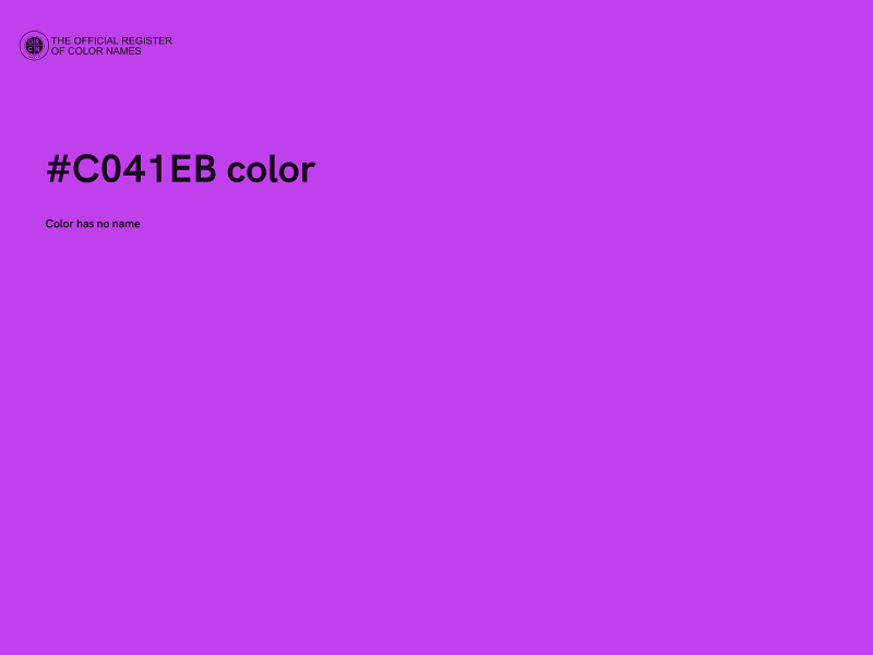 #C041EB color image