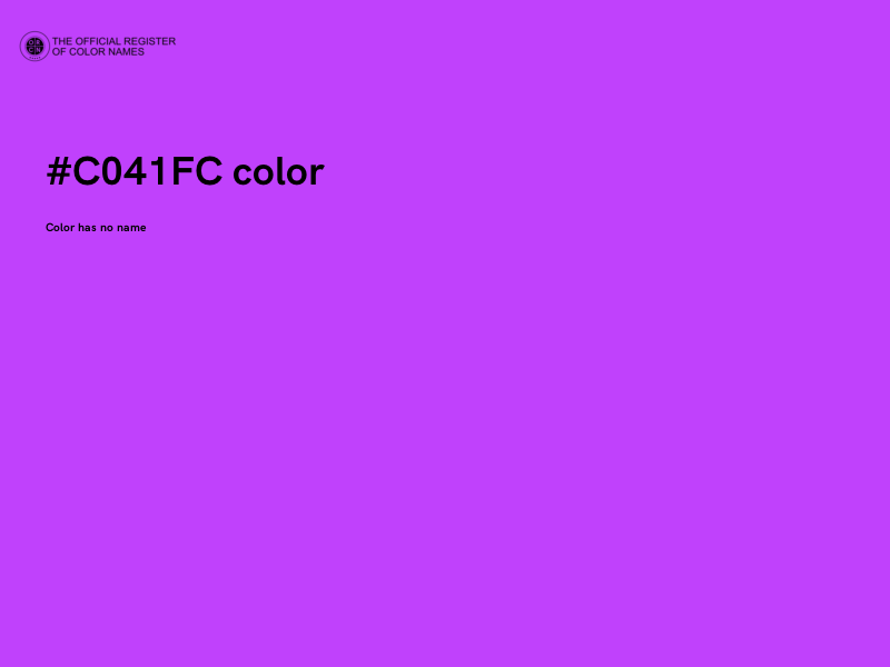 #C041FC color image