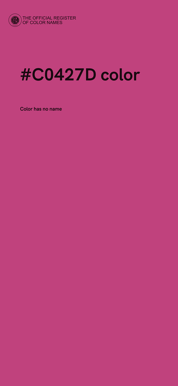 #C0427D color image