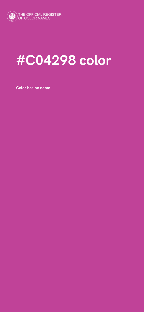 #C04298 color image