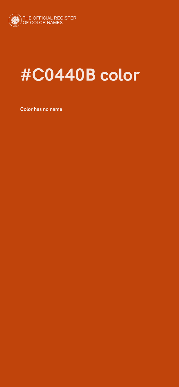 #C0440B color image