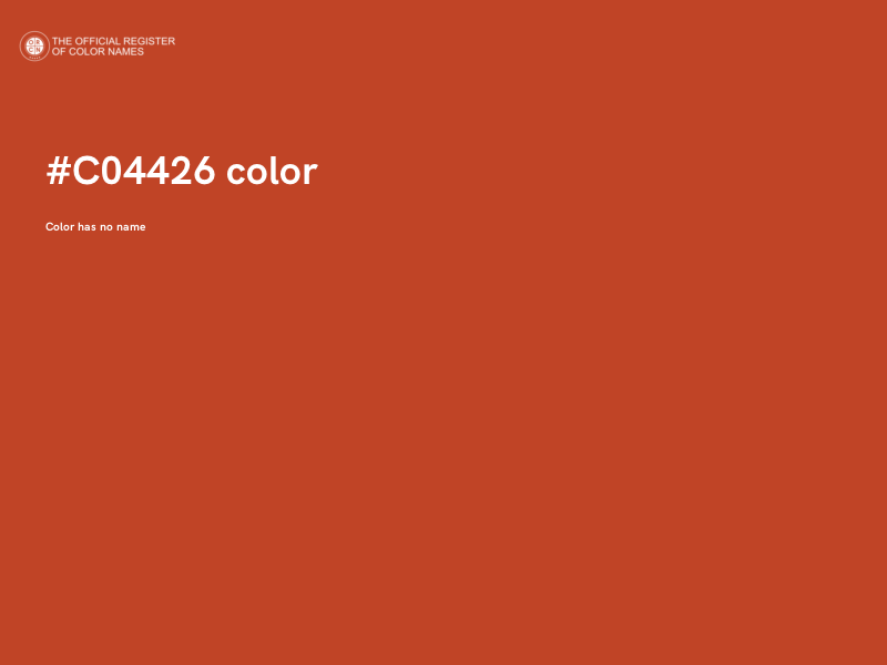 #C04426 color image
