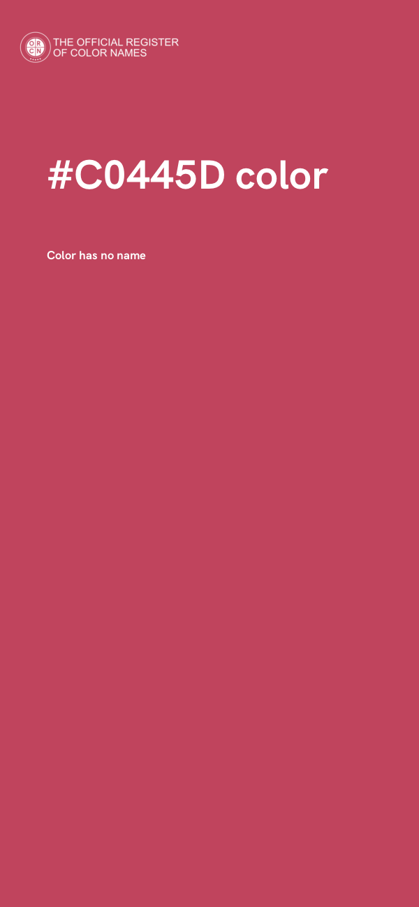 #C0445D color image
