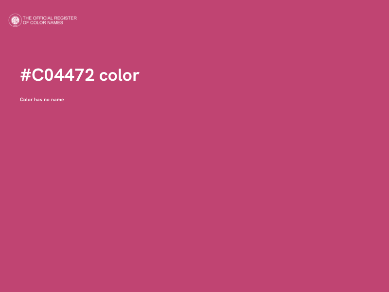 #C04472 color image