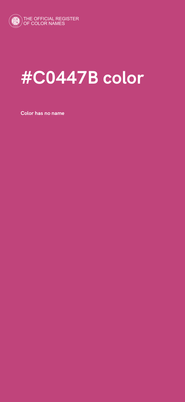 #C0447B color image