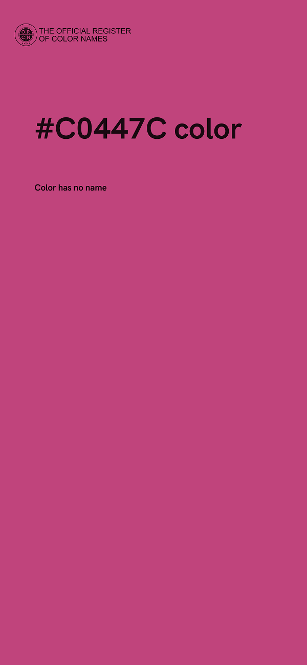 #C0447C color image