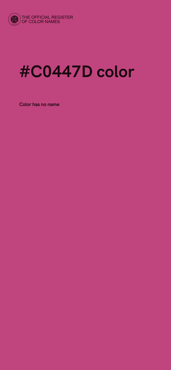 #C0447D color image
