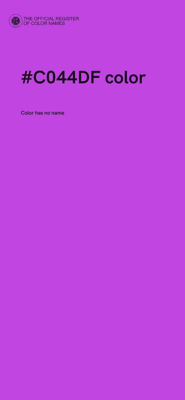 #C044DF color image