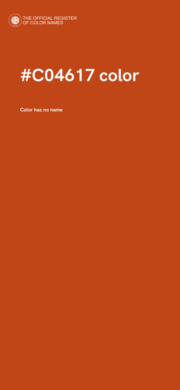 #C04617 color image