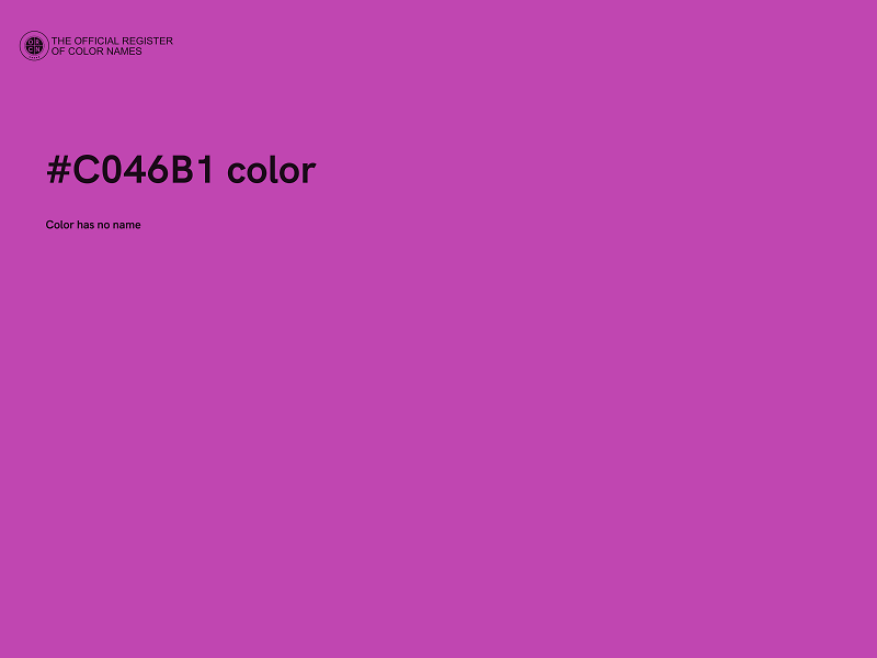 #C046B1 color image