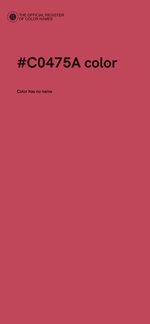 #C0475A color image