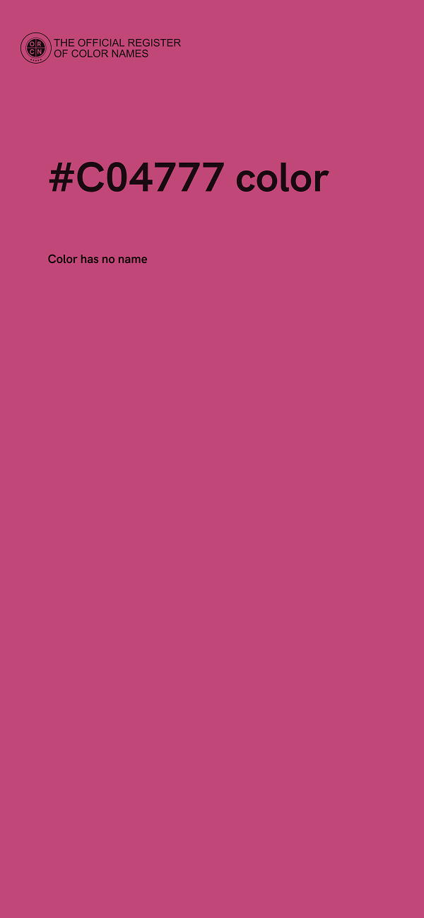 #C04777 color image