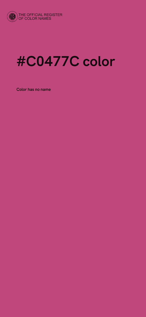 #C0477C color image