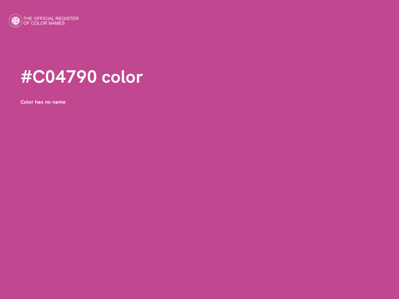 #C04790 color image