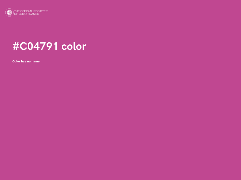 #C04791 color image