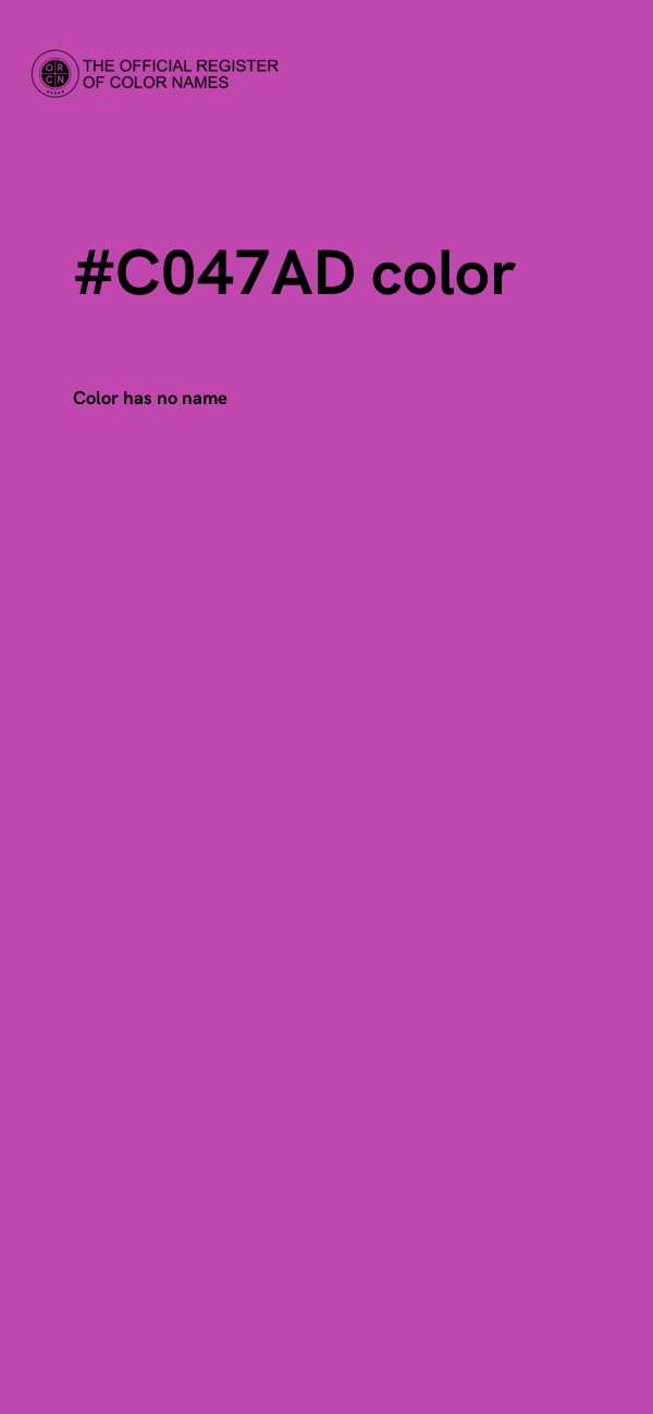 #C047AD color image