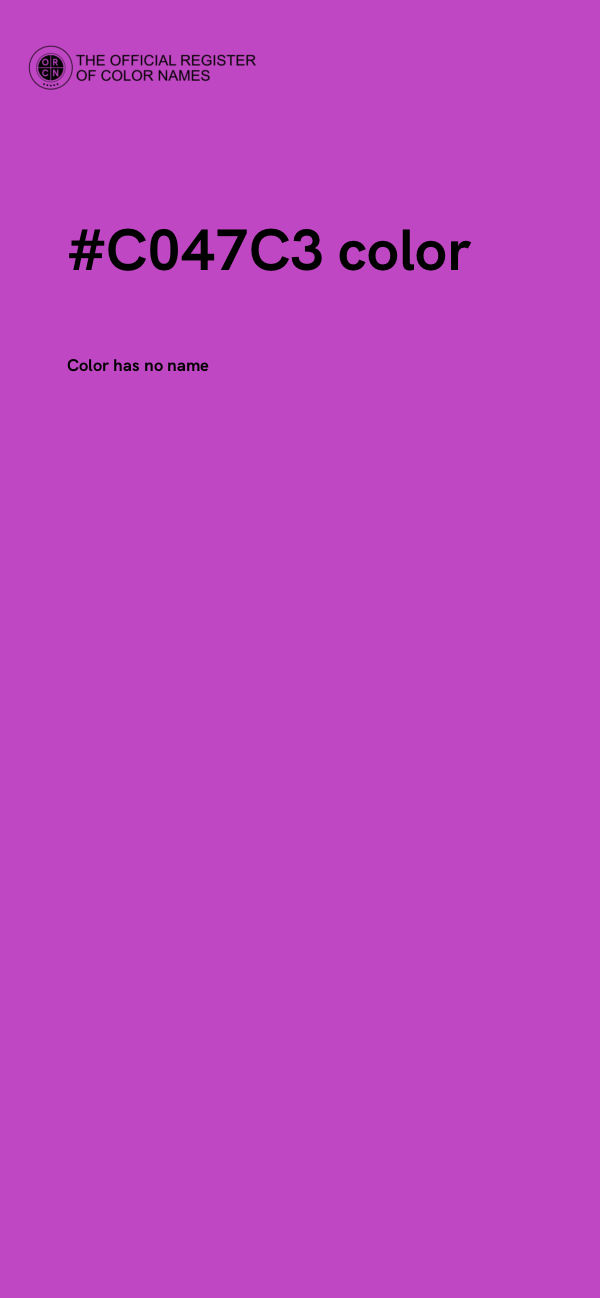 #C047C3 color image