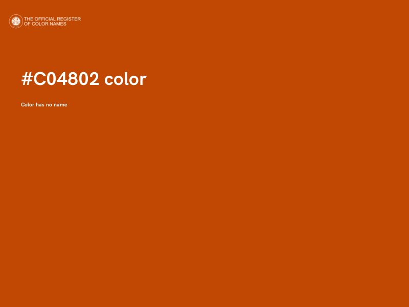 #C04802 color image