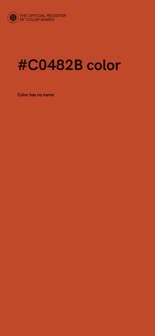 #C0482B color image