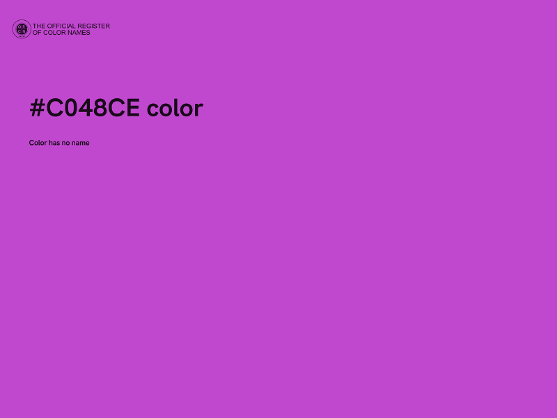 #C048CE color image