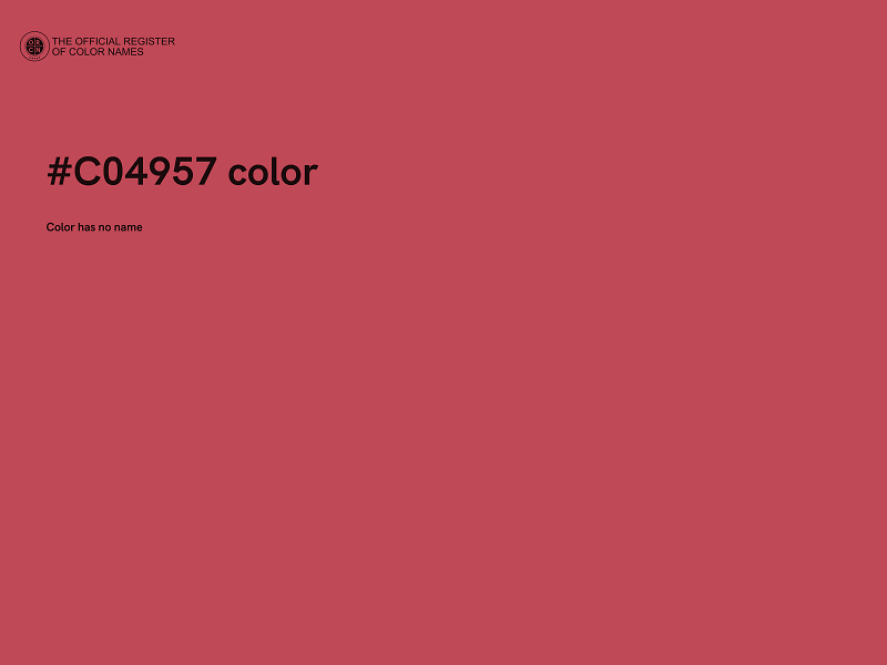 #C04957 color image