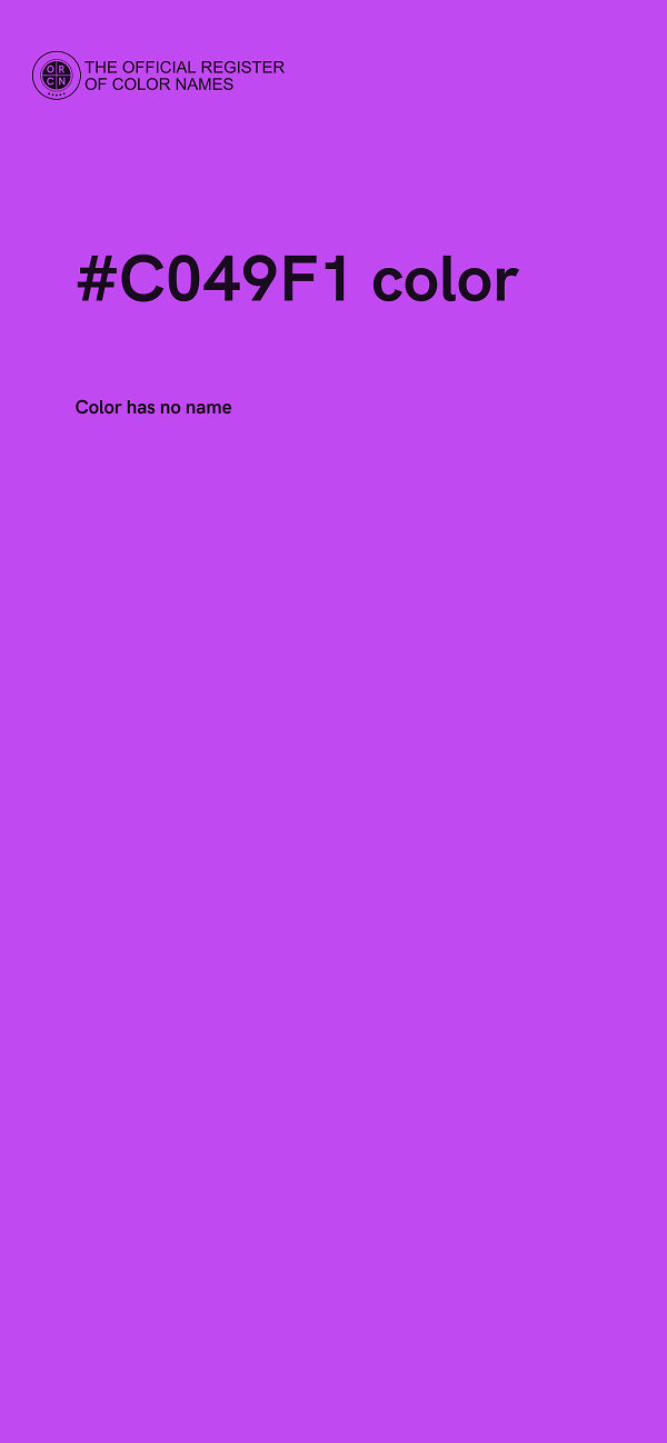 #C049F1 color image