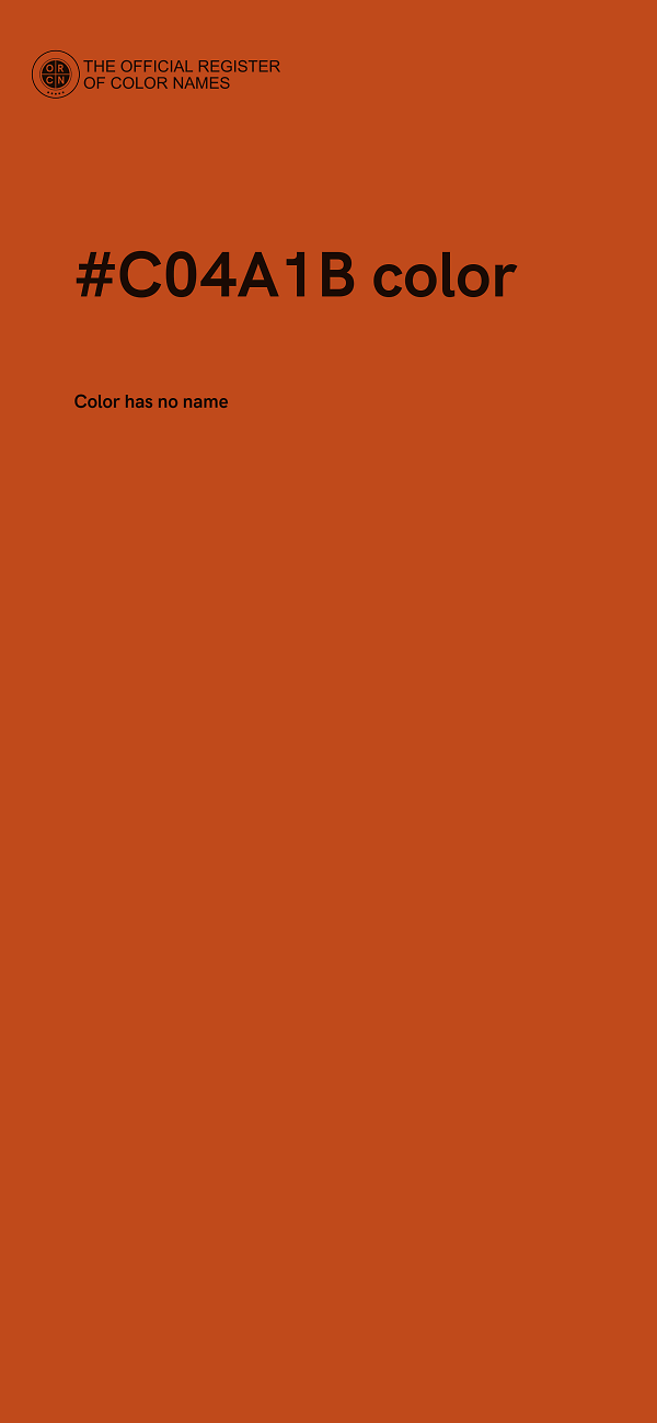 #C04A1B color image