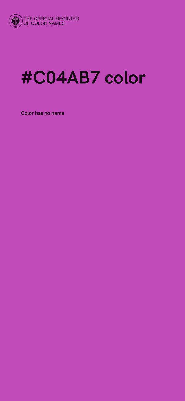 #C04AB7 color image