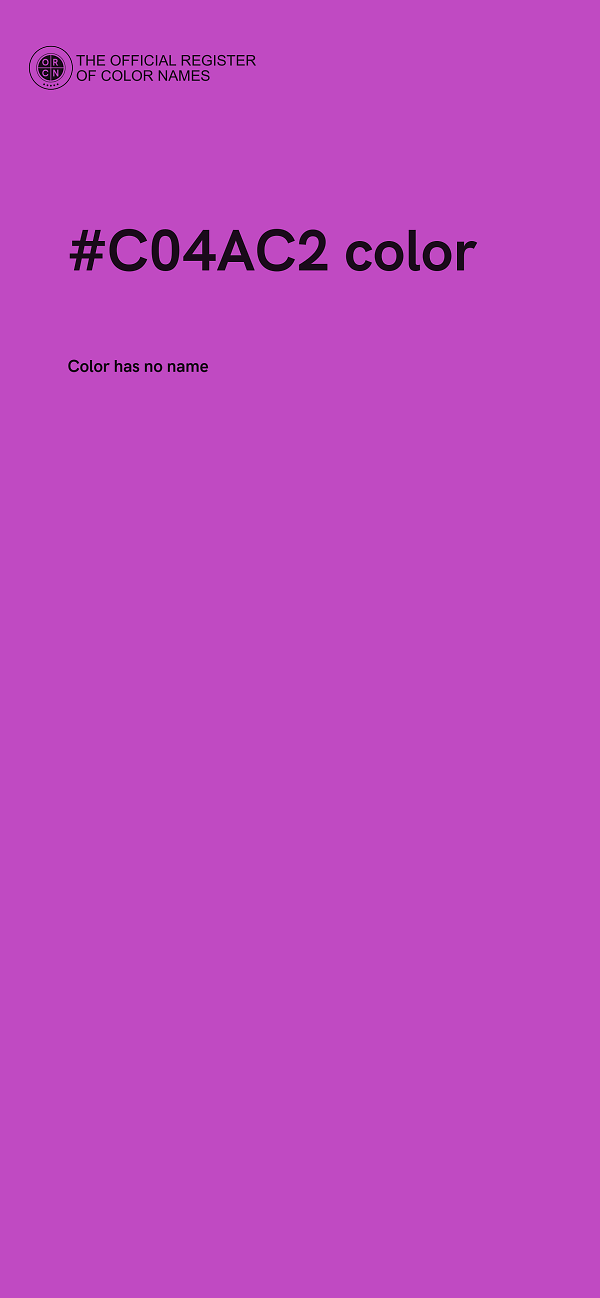 #C04AC2 color image