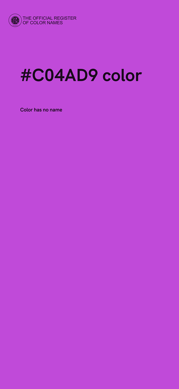 #C04AD9 color image