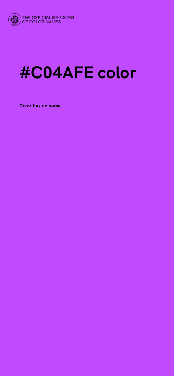 #C04AFE color image