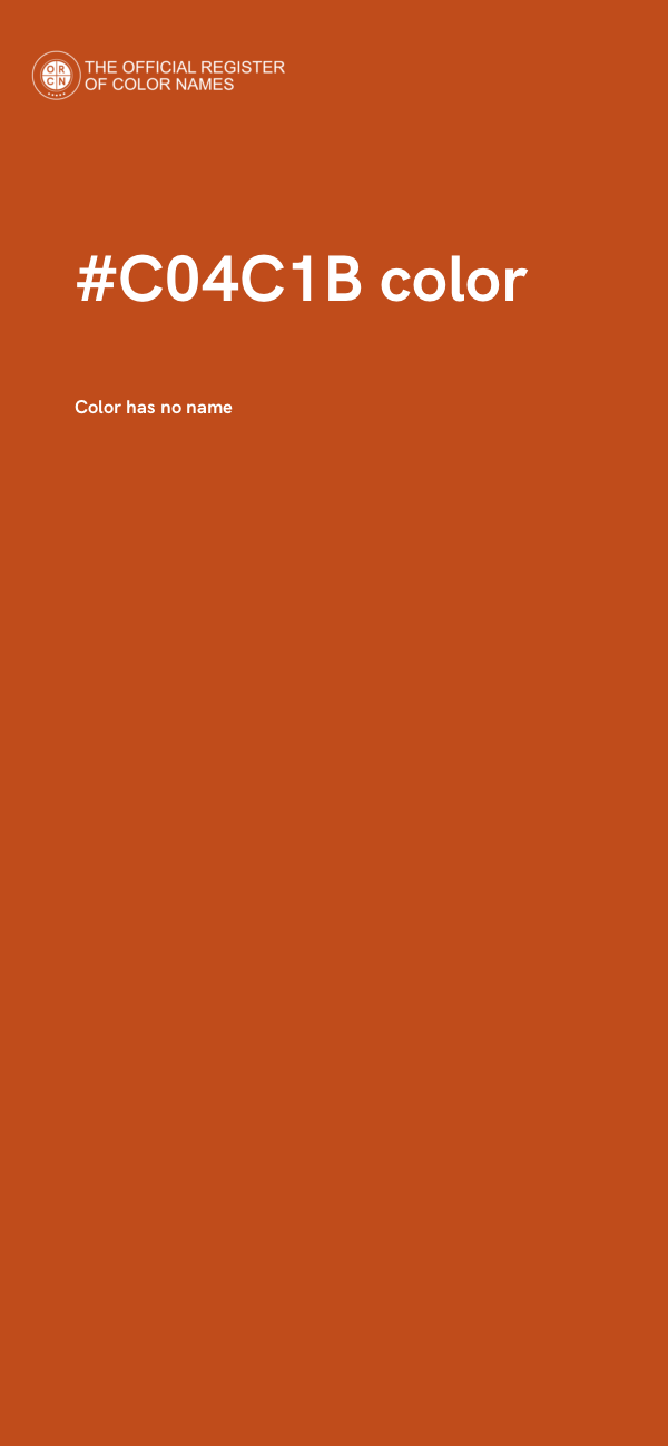 #C04C1B color image