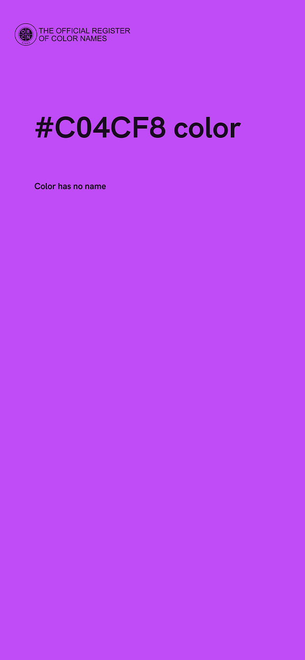 #C04CF8 color image