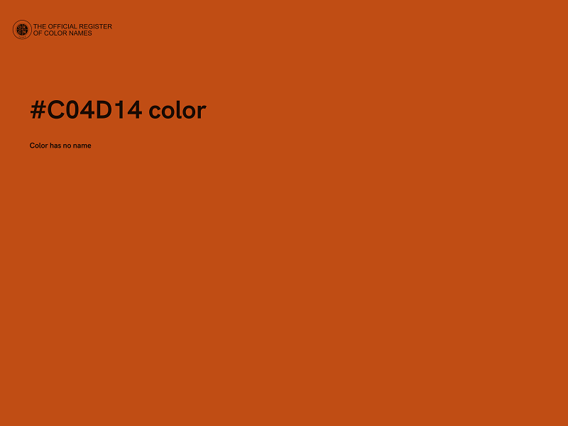 #C04D14 color image