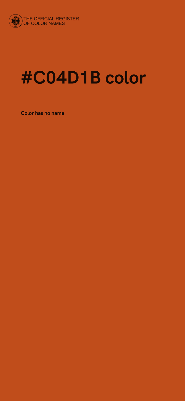 #C04D1B color image