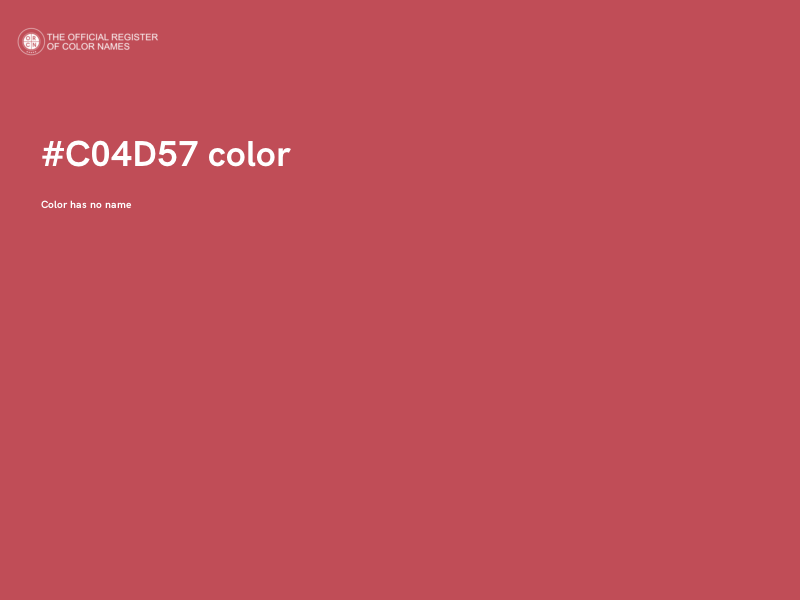 #C04D57 color image