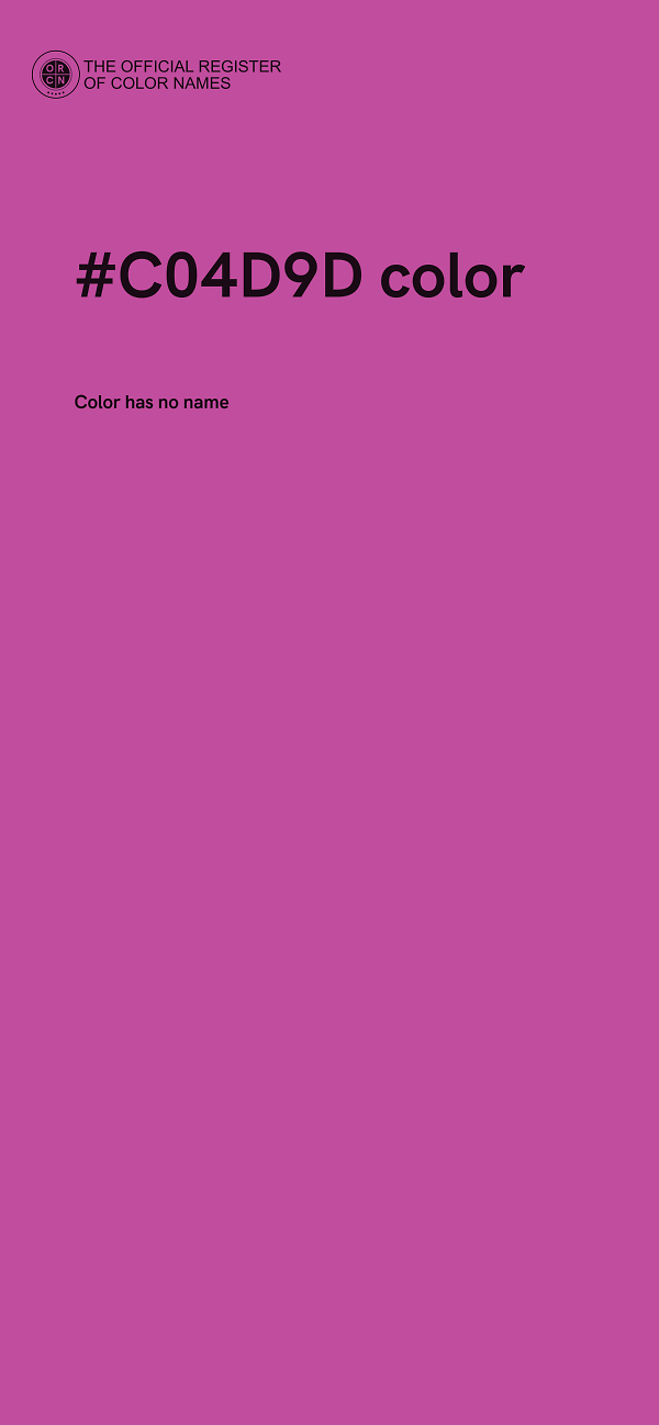 #C04D9D color image