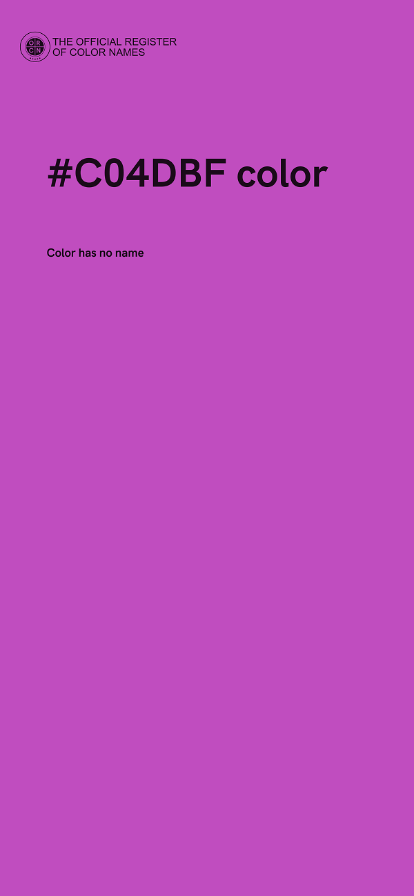 #C04DBF color image