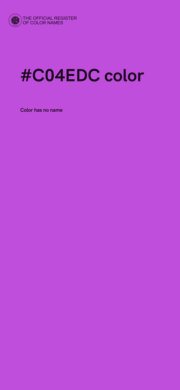 #C04EDC color image