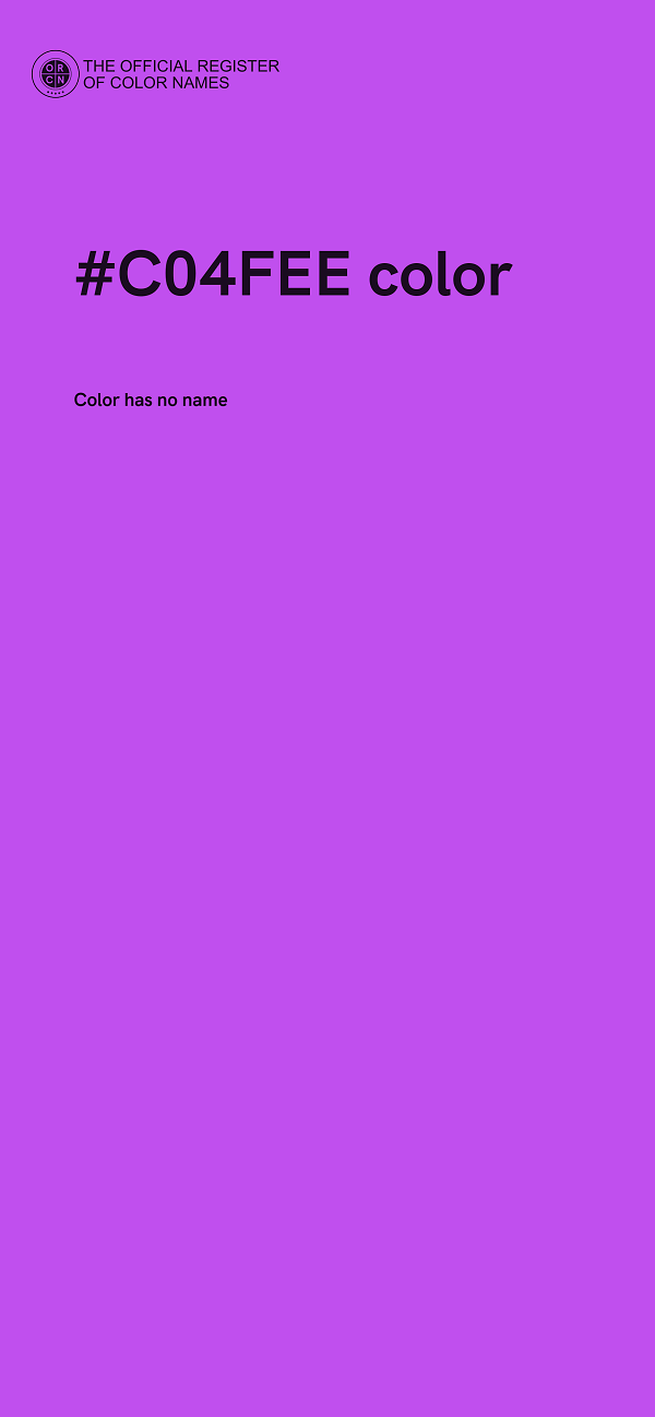 #C04FEE color image