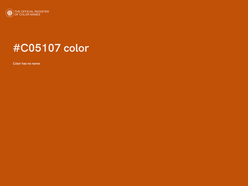#C05107 color image