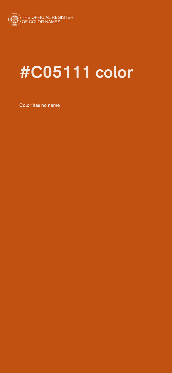 #C05111 color image