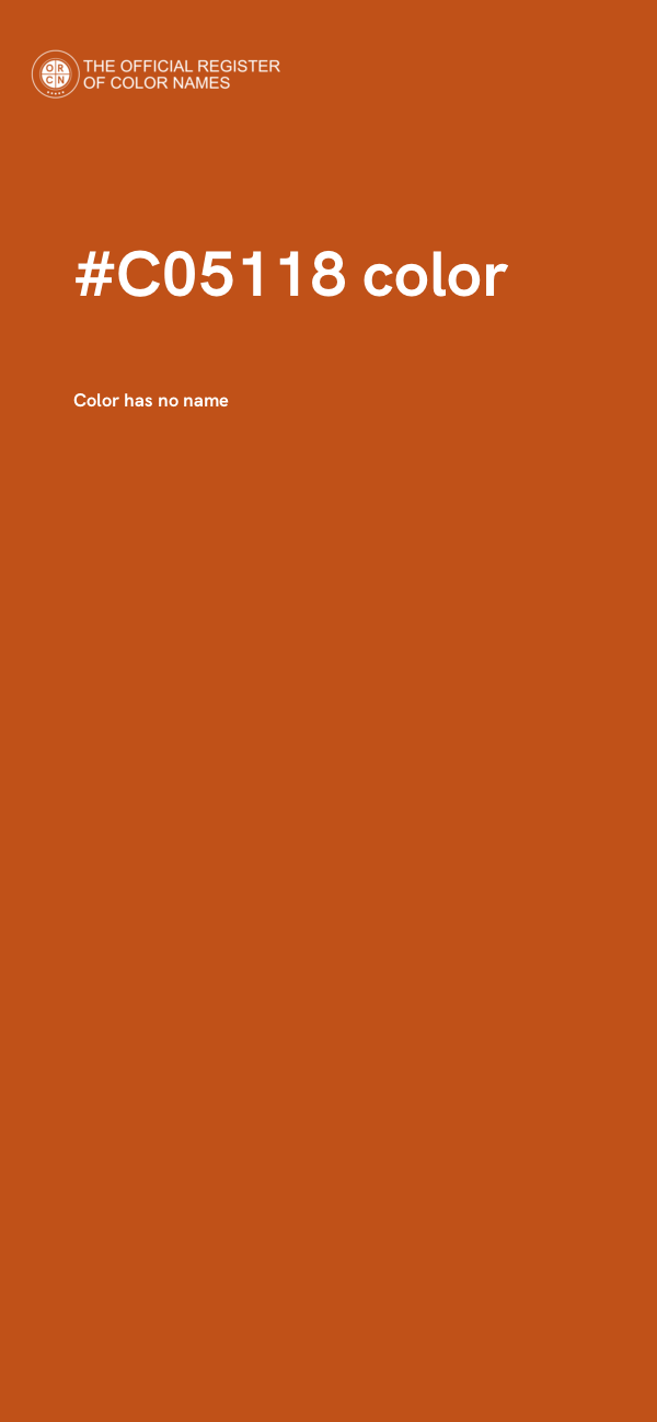 #C05118 color image