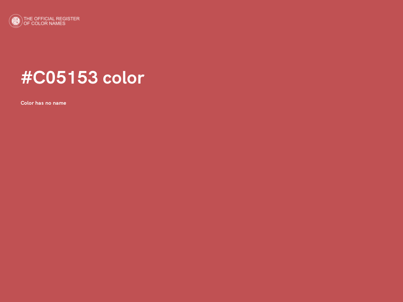 #C05153 color image