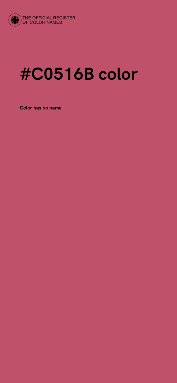 #C0516B color image