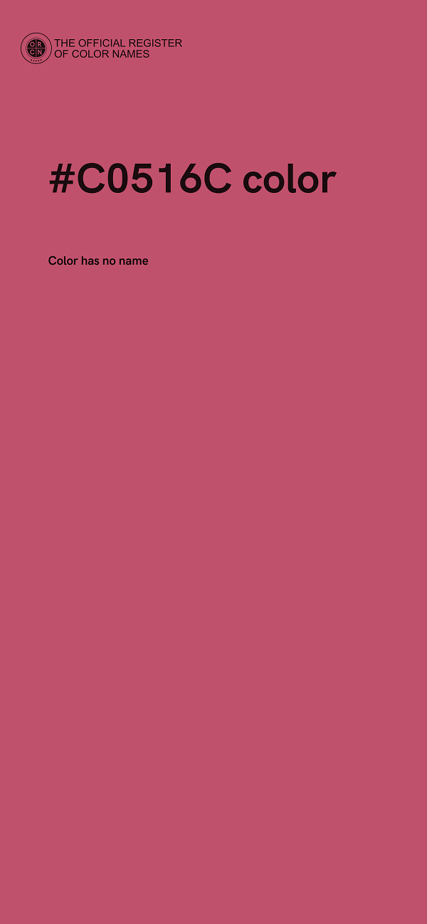 #C0516C color image