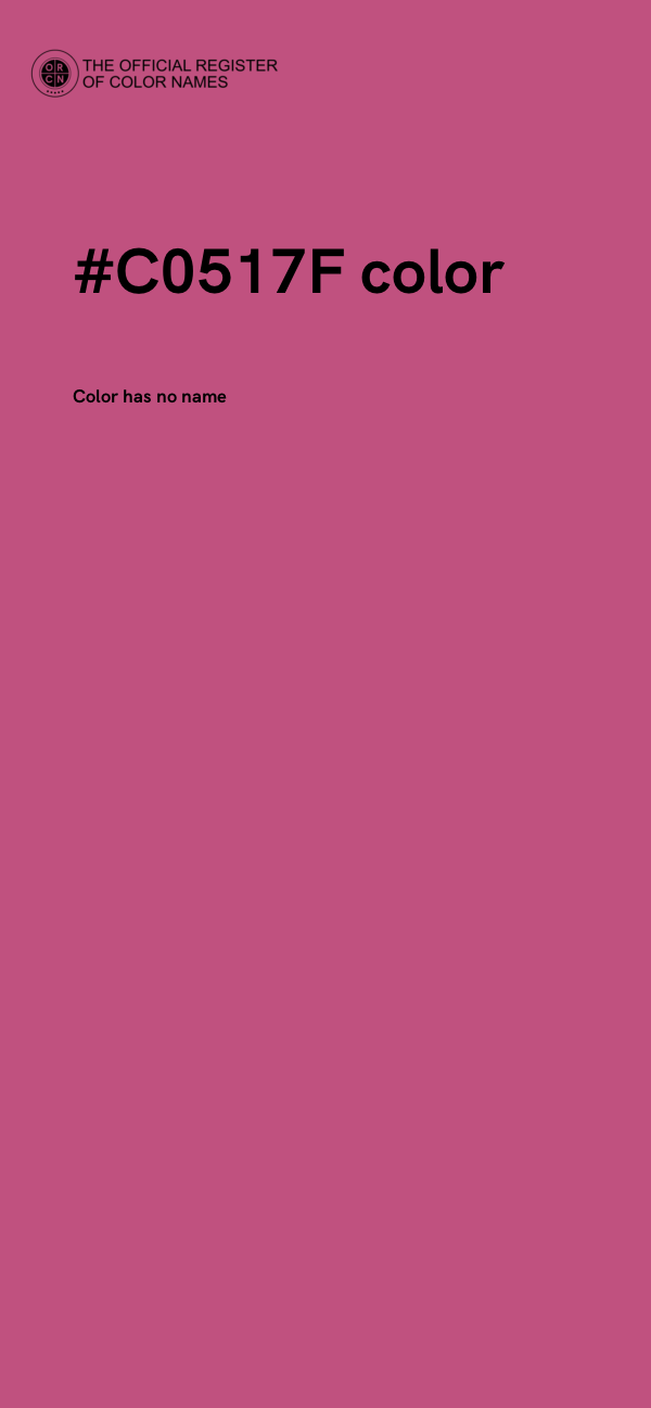 #C0517F color image
