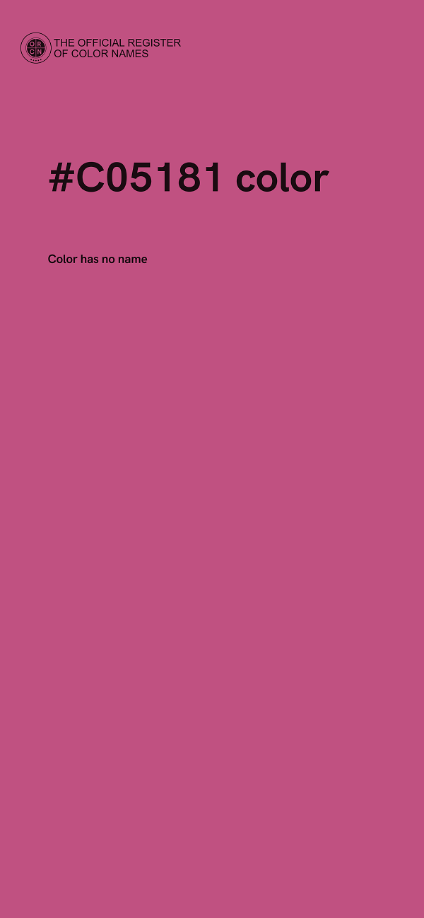 #C05181 color image
