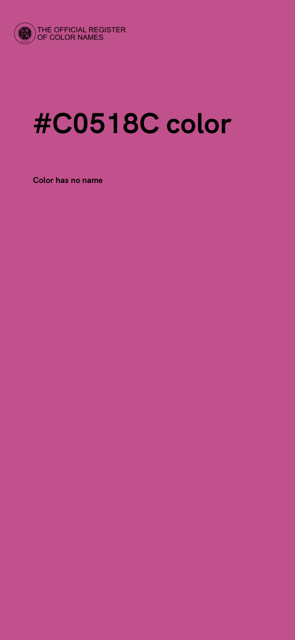 #C0518C color image